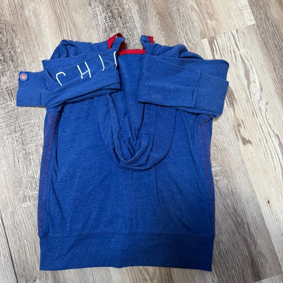 NWT Nike Chicago Cubs Zip Up Sweatshirt Women S Hoodie Full Royal Blue Red - Picture 5 of 7